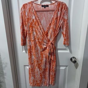 Flattering wrap dress!